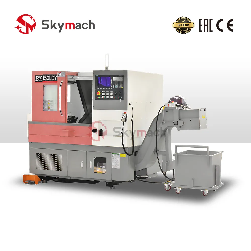 BR-150DY Compact Slant Bed CNC Turn-Mill Center view 3