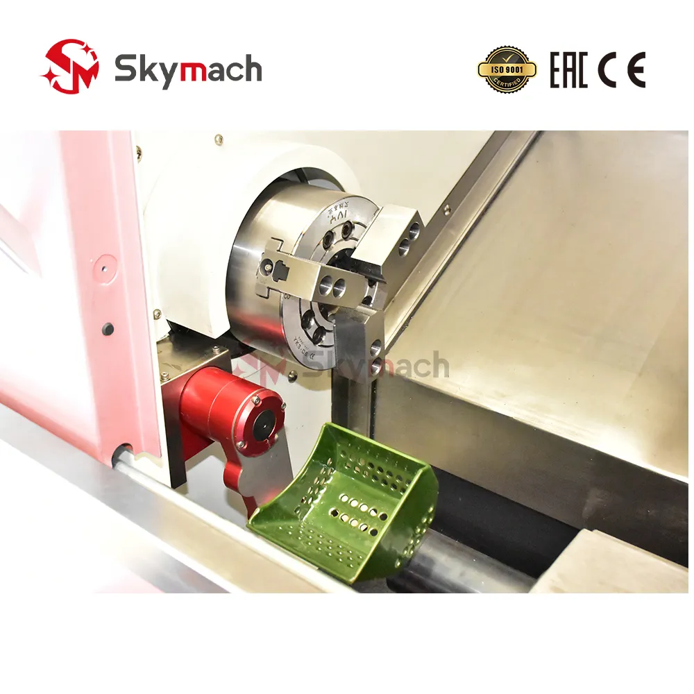 High-Speed Hydraulic 3-Jaw Chuck & Automatic Swing-Arm Parts Catcher