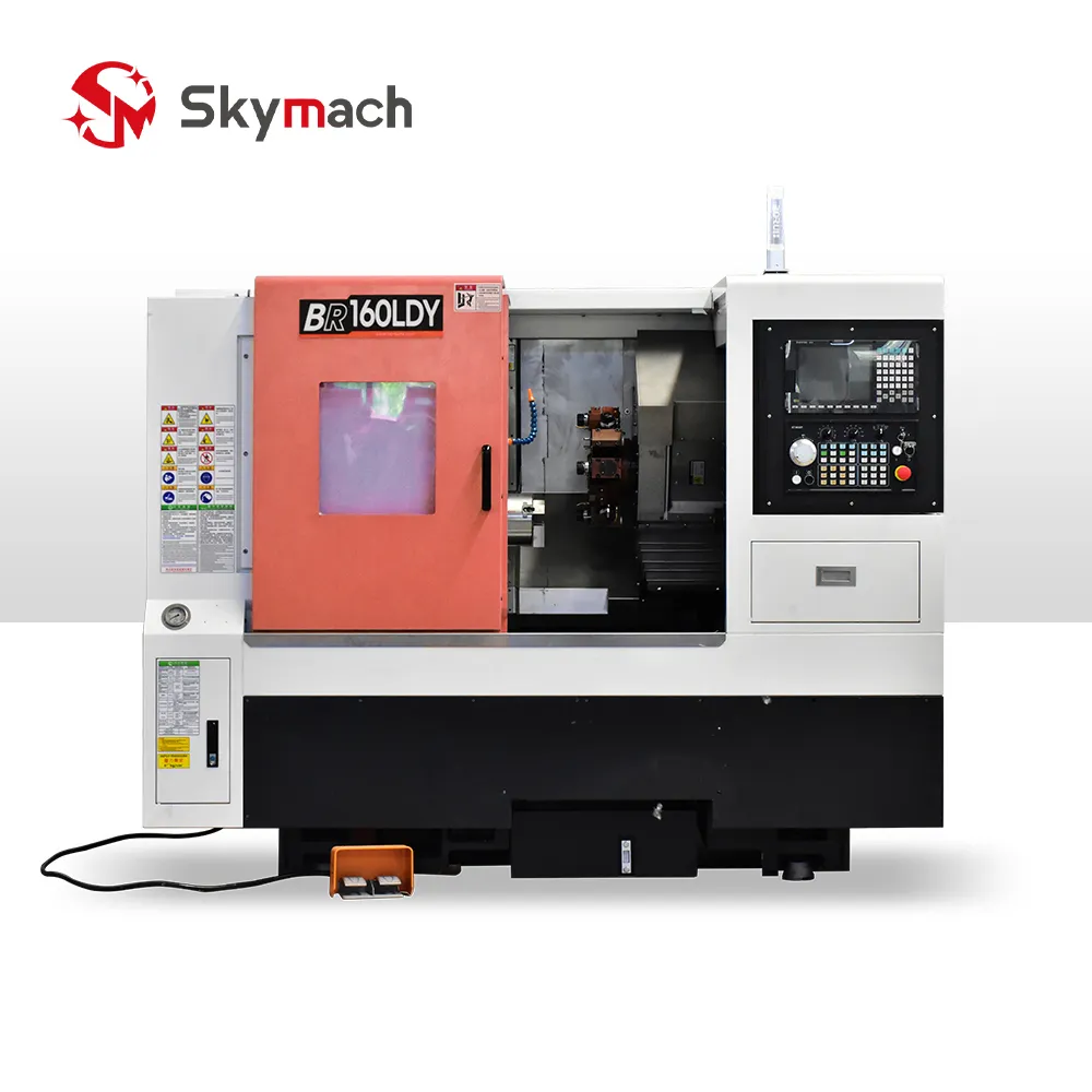 BR-160LDY Precision Slant Bed CNC Turn-Mill Center with Y-Axis