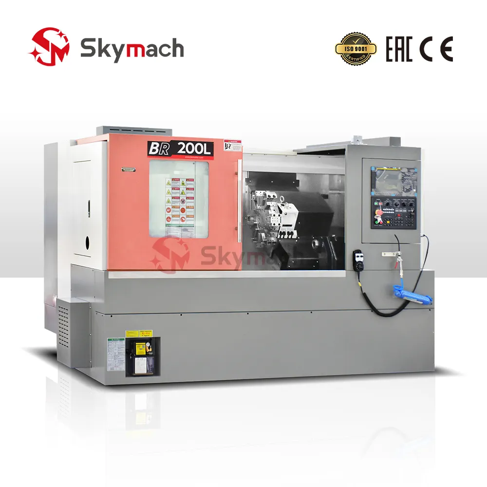 BR-200L High-Precision Linear Way Slant Bed CNC Lathe view 2