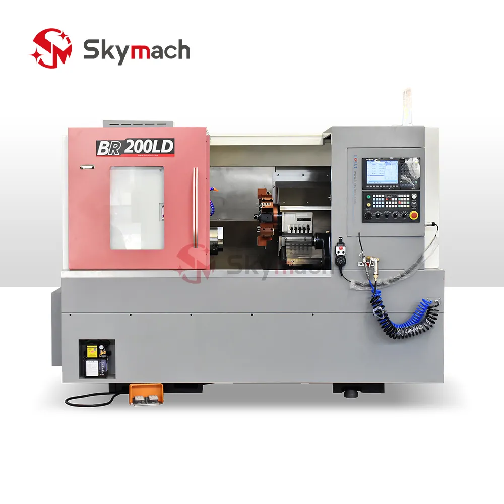 BR-200LD Precision Slant Bed CNC Lathe with BMT55 Power Turret view 1