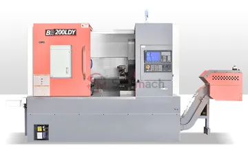 BR-200LDY Precision Slant Bed CNC Turn-Mill Center with Y-Axis
