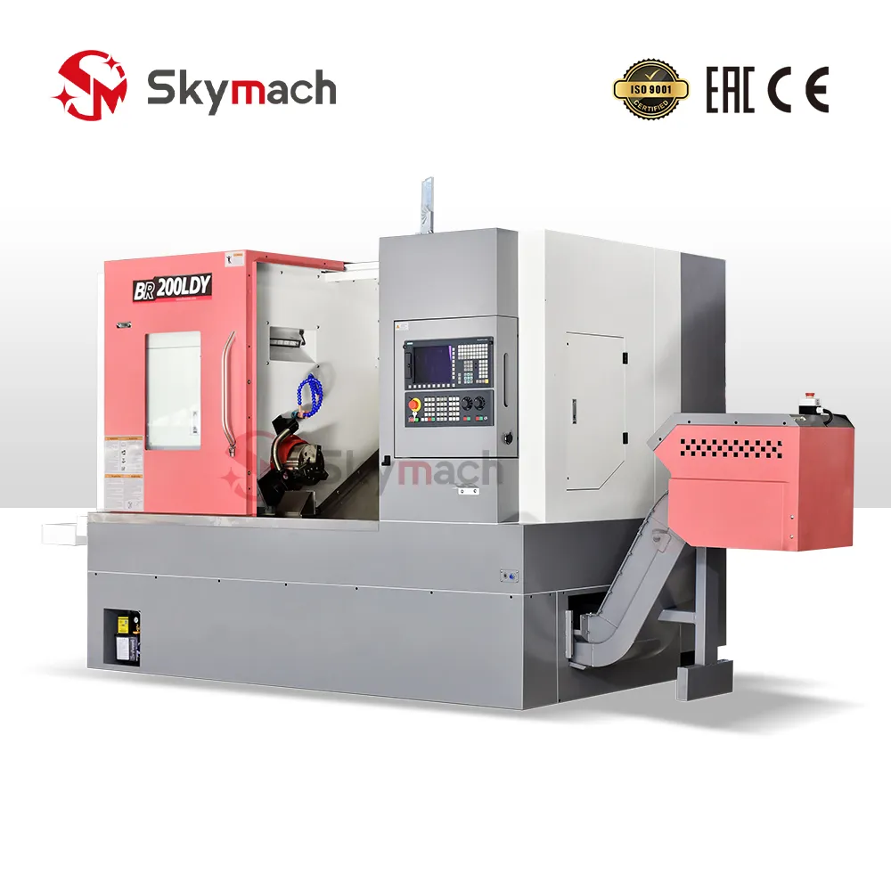 BR-200LDY Precision Slant Bed CNC Turn-Mill Center with Y-Axis view 3