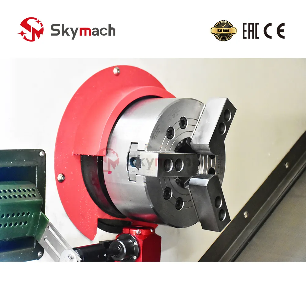 Precision Hydraulic 3-Jaw Hollow Power Chuck & A2-6 Spindle