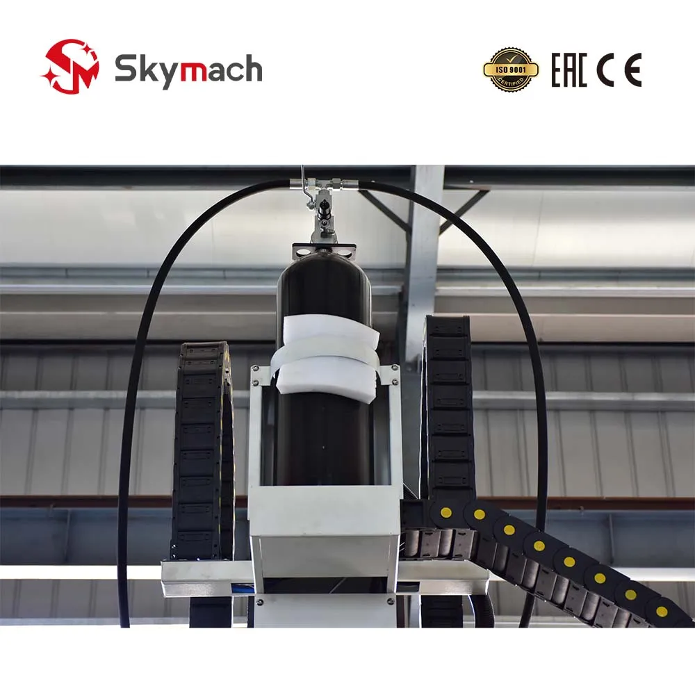 Z-Axis Dual Nitrogen Counterbalance Cylinder & Heavy Drag Chain Carrier