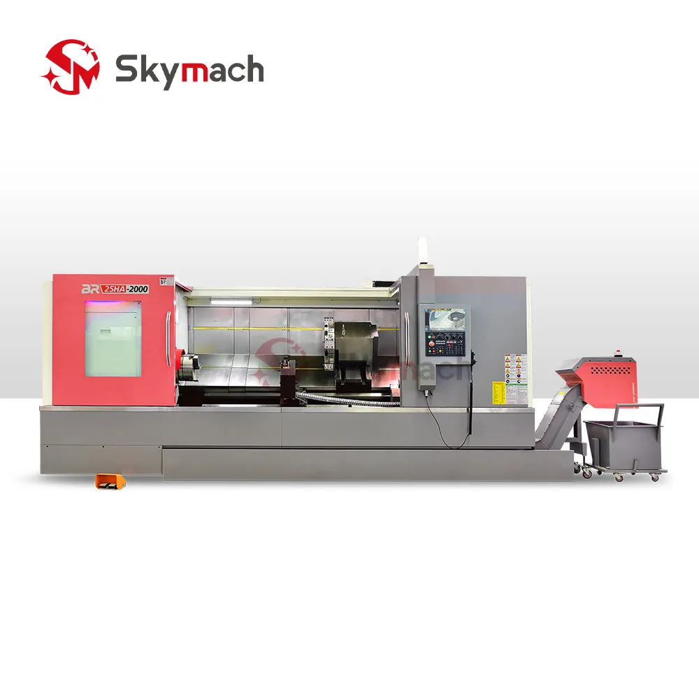 BR-25H-2000 High-Precision Heavy-Duty Hard Rail Slant Bed CNC Lathe