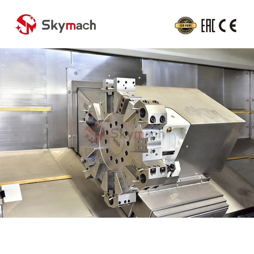 Skymach CLT-100-12T 12-Station Heavy-Duty Hydraulic Servo Turret
