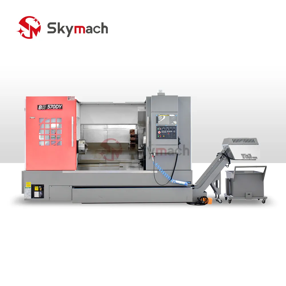 BR570DY Precision Slant Bed CNC Turn-Mill Center with Y-Axis view 1