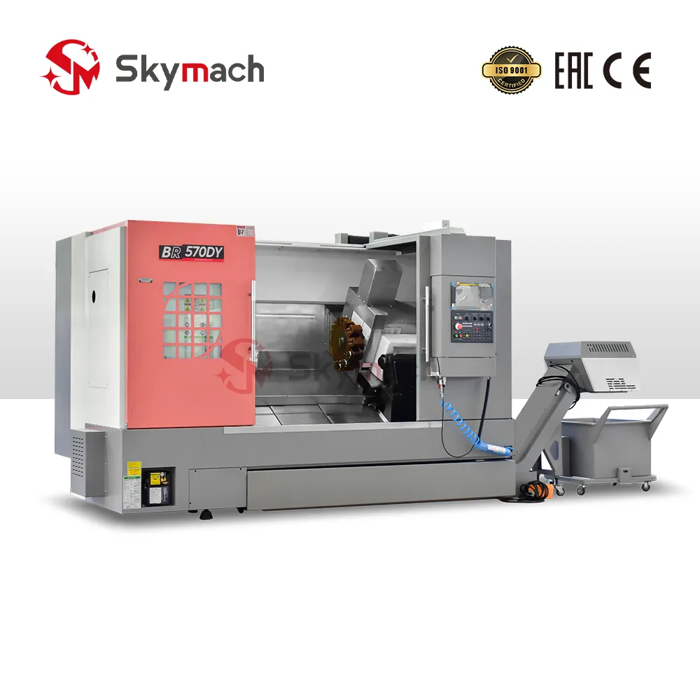 BR570DY Precision Slant Bed CNC Turn-Mill Center with Y-Axis view 2