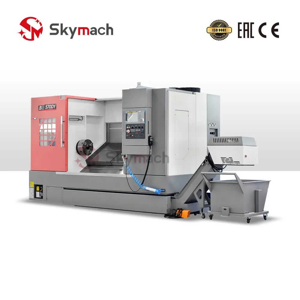 BR570DY Precision Slant Bed CNC Turn-Mill Center with Y-Axis view 3