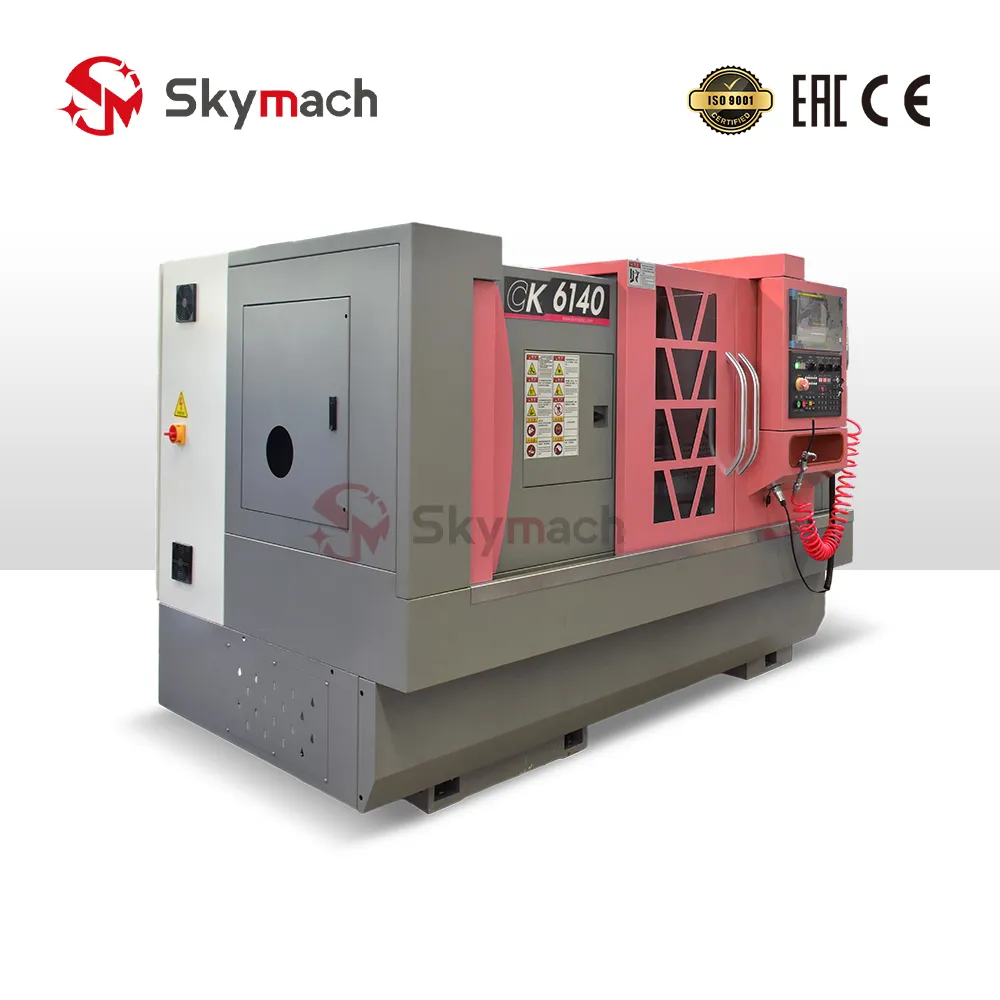 CK6140 Flat Bed CNC Lathe Machine view 2