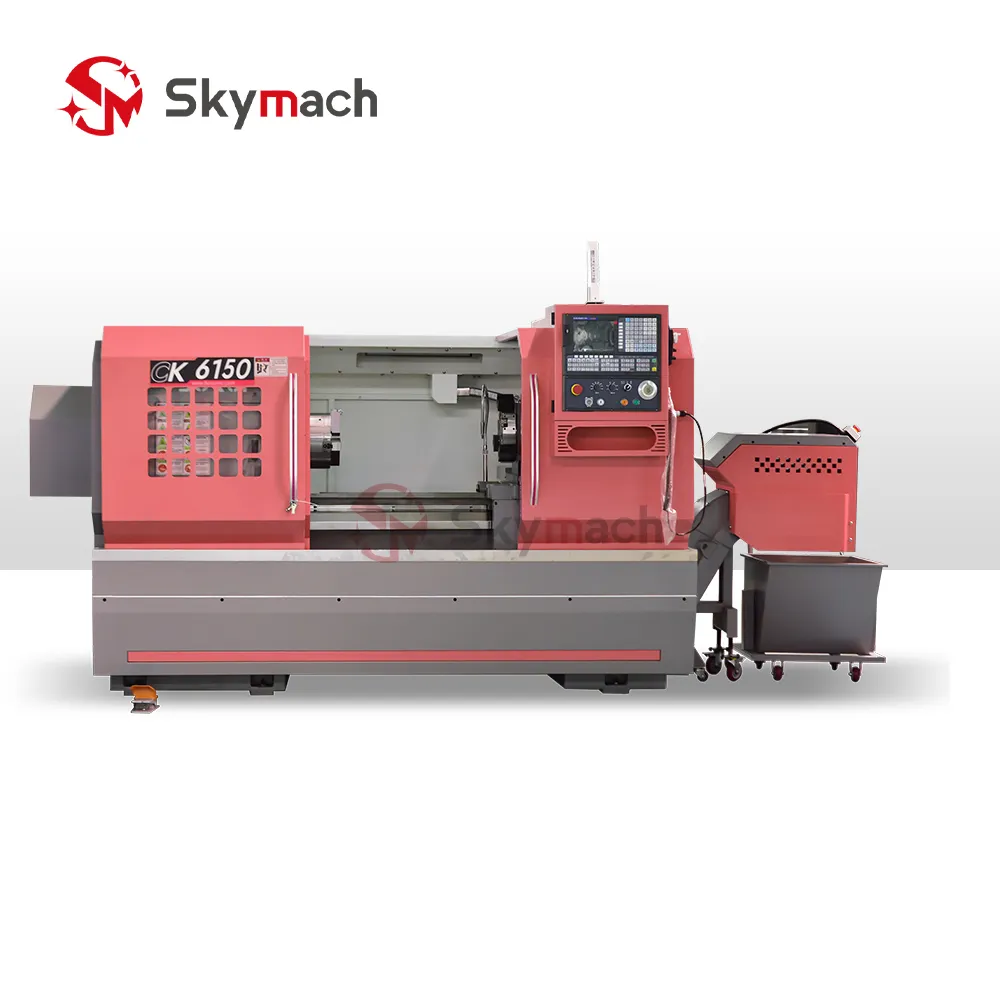 CK6150 Flat Bed CNC Lathe Machine view 1