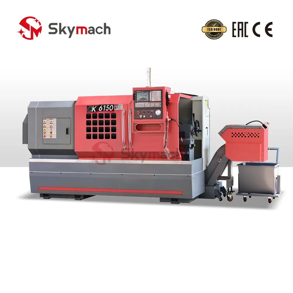 CK6150 Flat Bed CNC Lathe Machine view 2