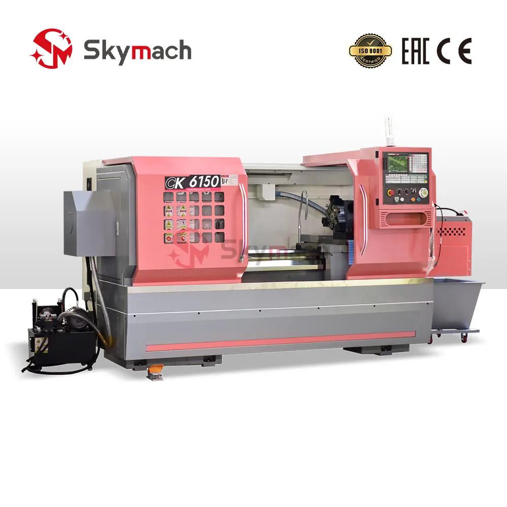 CK6150 Flat Bed CNC Lathe Machine view 3