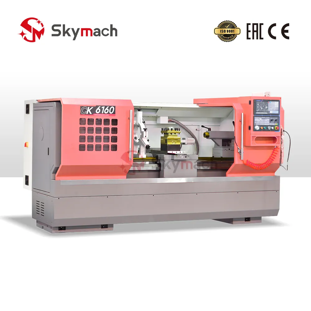 Torno CNC de barramento plano para serviço pesado CK6160, vista 2