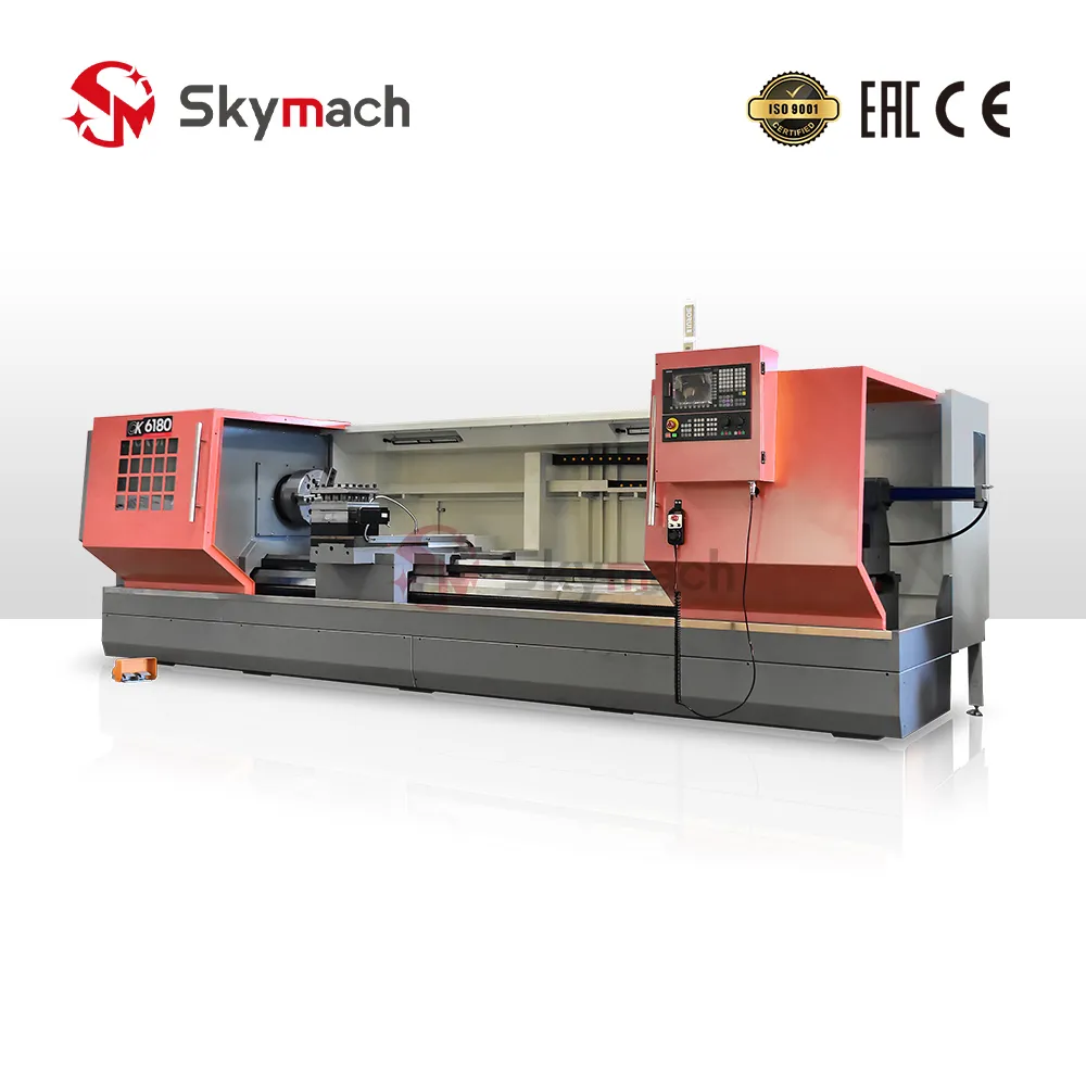 CK6180 Heavy-Duty Flat Bed CNC Lathe Machine view 2