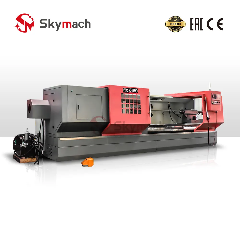 CK6180 Heavy-Duty Flat Bed CNC Lathe Machine view 3