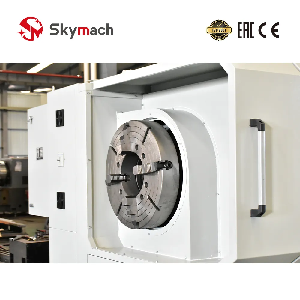 Rear Spindle Chuck & Protective End Shield for Dual-Chucking