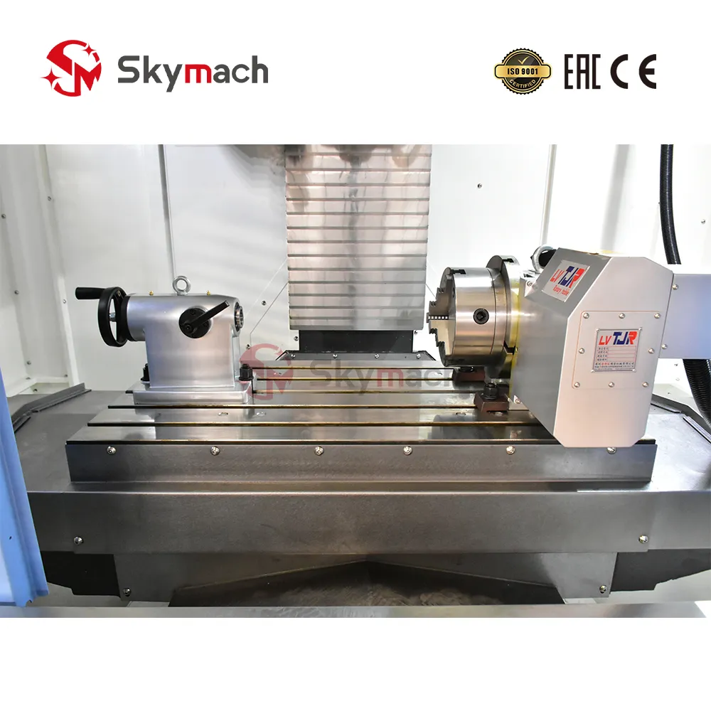 Taiwan LV TJR 4th-Axis CNC Rotary Table & Tailstock Assembly