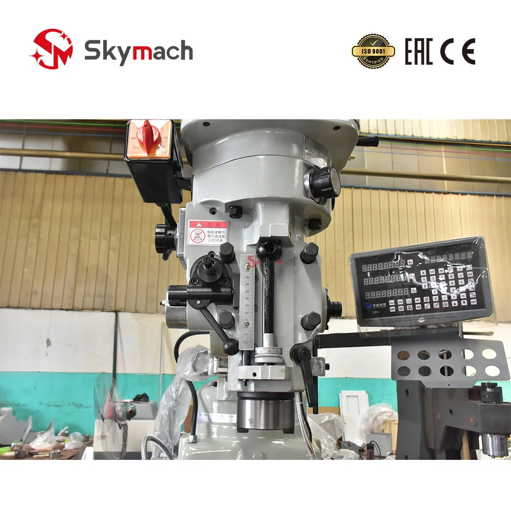 Universal Turret Milling Head & 3-Axis Digital Readout (DRO)