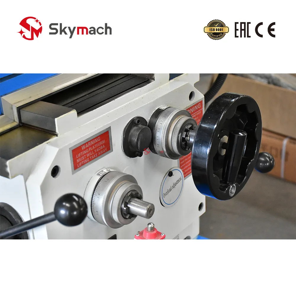 Knee Feed Gearbox with Overload Safety Clutch & Micro-Dials